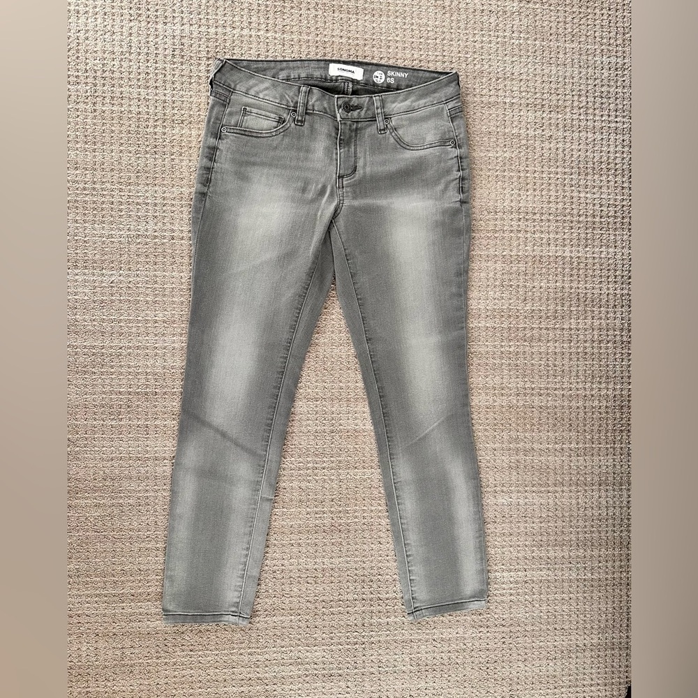 #412 Women’s Sonoma Good For Life Skinny Jeans in Gray Size 6/Small.